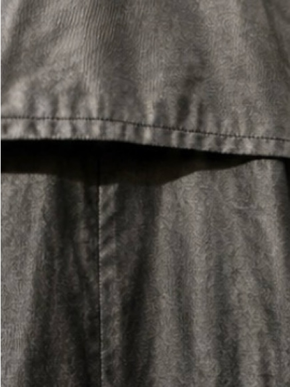 Jacob Women’s Large Charcoal Grey Coated Rain Trench Coat Double Breasted - Picture 3 of 9